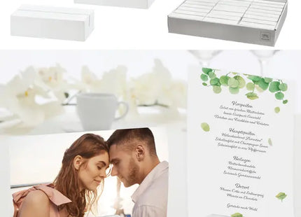 Moderner Foto-/Kartenhalter Block, ca. 4x8 cm - Stilvoller Schreibtisch Organizer TK Gruppe® Grosshandel 