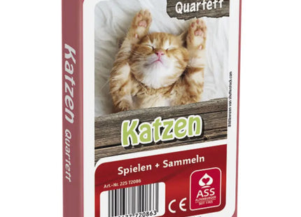 Katzen-Quartett: 33 Blatt in Faltschachtel - Lerne spielerisch Katzenrassen kennen TK Gruppe® Grosshandel 
