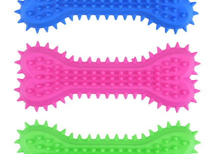 Kauspielzeug für Hunde, Knochen, 15 x 6 cm – 3 verschiedene Farben, langlebig für die Zahnpflege TK Gruppe® Grosshandel 