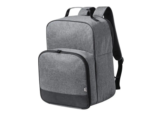 Kazor RPET Picknick Cooler Backpack - Grau: Stilvoll, Praktisch, Nachhaltig - Kühlung für Unterwegs TK Gruppe® Grosshandel 