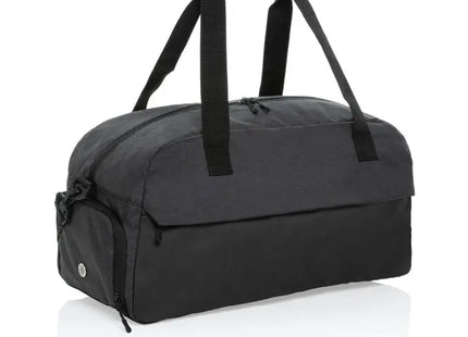 Kazu AWARE™ RPET Weekend-Duffel-Bag, Schwarz, Stilvoll und Nachhaltig für Kurztrips TK Gruppe® Grosshandel 