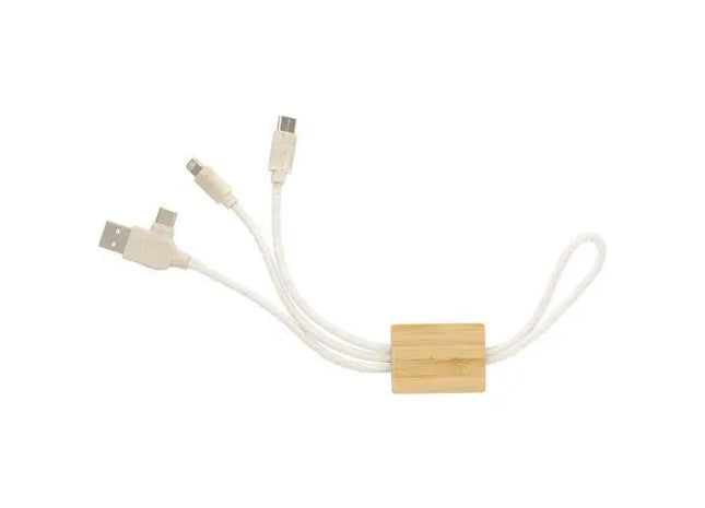 Keegan USB-Ladegerät Schlüsselanhänger - Kompakt in Braun TK Gruppe® Grosshandel 