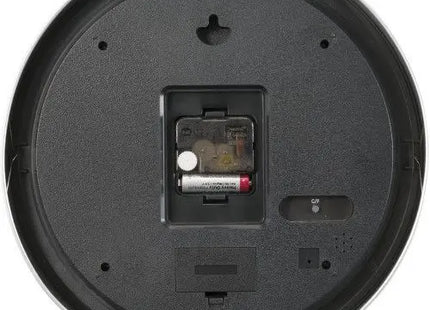 Kenya Metall Wanduhr - Elegantes Silber, Robustes Design, 30 cm Durchmesser TK Gruppe® Grosshandel 