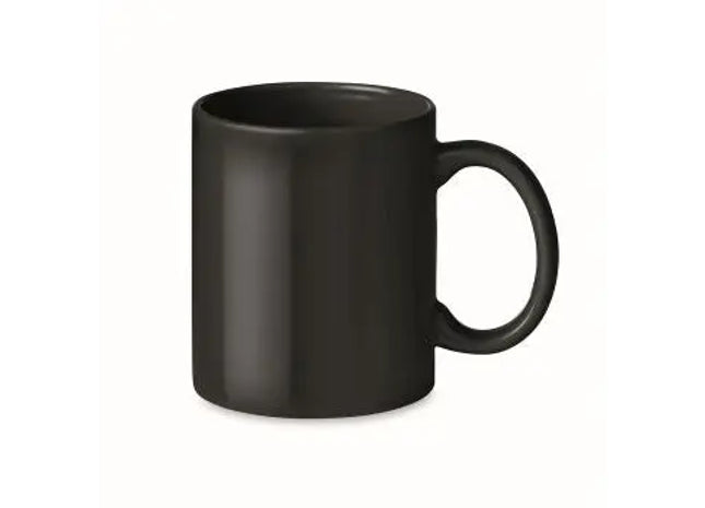 Keramik Kaffeebecher 300 ml DUBLIN TONE - Schwarz, Hochwertiger Becher, Stilvolles Design, Spülmaschinenfest TK Gruppe® Grosshandel 