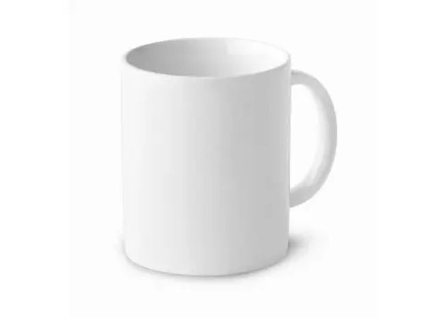 Keramikbecher 300 ml DUBLIN - Weiß, Hochwertiger Trinkbecher, Spülmaschinenfest, Elegantes Design TK Gruppe® Grosshandel 