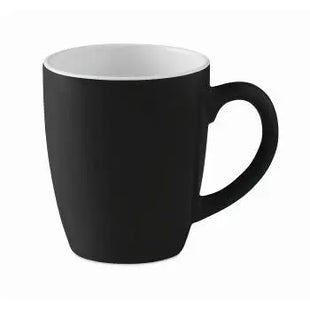 Keramische Mok 290 ml COLOUR TRENT - Schwarz, Hochwertiger Becher, Spülmaschinenfest, Elegantes Design TK Gruppe® Grosshandel 