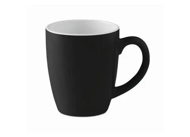 Keramische Mok 290 ml COLOUR TRENT - Schwarz, Hochwertiger Becher, Spülmaschinenfest, Elegantes Design TK Gruppe® Grosshandel 