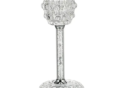 Kerzenständer Glas, klein, ca. 25cm Höhe – Eleganter Kerzenhalter | Moderne Glas-Deko TK Gruppe® Grosshandel 