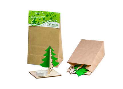 Kerzenständer Tannenbaum mit Lasergravur – Festliches Dekor für Zuhause TK Gruppe® Grosshandel 
