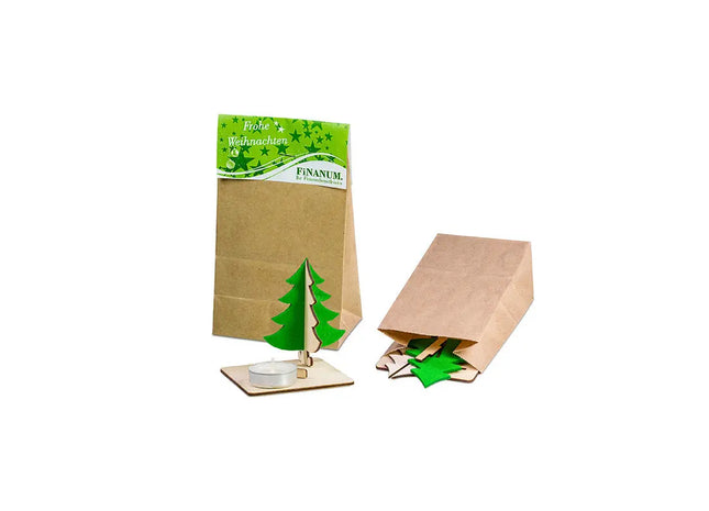 Kerzenständer Tannenbaum mit Lasergravur – Festliches Dekor für Zuhause TK Gruppe® Grosshandel 
