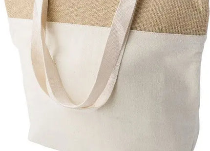 Khaki Jute-Kühltasche Randy: Umweltfreundliches Kühlzubehör für Picknicks und Ausflüge TK Gruppe® Grosshandel 