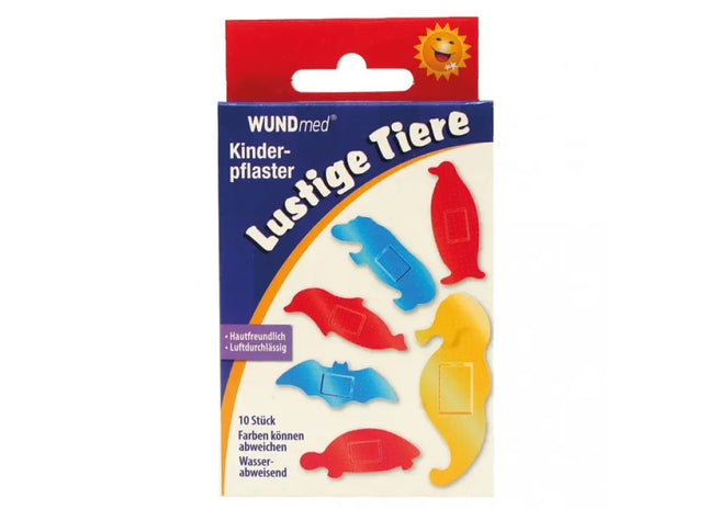 Kids' Adhesive Bandages 10-Pack - Fun Animal Designs TK Gruppe® Grosshandel 