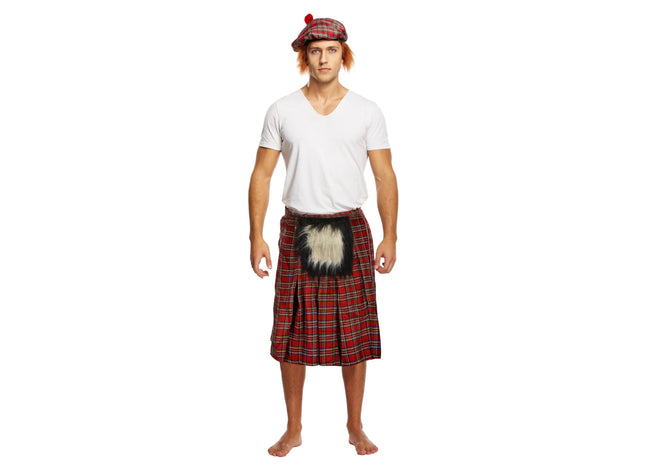 Kilt Mit Sporran Für Erwachsene - Schottisches Hochland-Outfit, Traditionell, Authentisch TK Gruppe® Grosshandel 