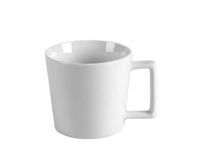 Kim Großformatige Keramiktasse 410 ml in Weiß inkl. einfarbigem Druck – Personalisierbar TK Gruppe® Grosshandel 