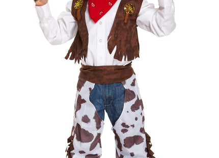 Kinder-Cowboy-Kostüm Klein - Western-Outfit für 4-6 Jahre, Karneval & Fasching TK Gruppe® Grosshandel 