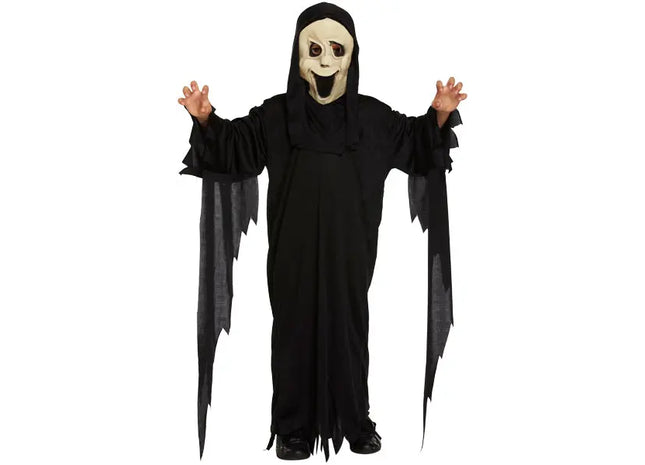 Kinder Dämon Geist Kostüm Medium (7–9 Jahre) – Gruseliges Halloween-Outfit TK Gruppe® Grosshandel 