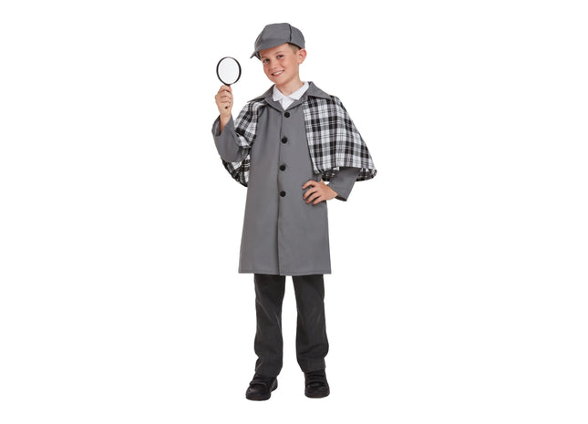 Kinder Detektiv Kostüm Mittelgroß, Für 7-9 Jahre, Ideal Für Fasching & Rollenspiel TK Gruppe® Grosshandel 