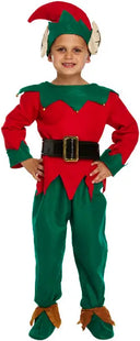 Kinder-Elfenkostüm, Gross (10-12 Jahre) – Weihnachtsverkleidung TK Gruppe® Grosshandel 