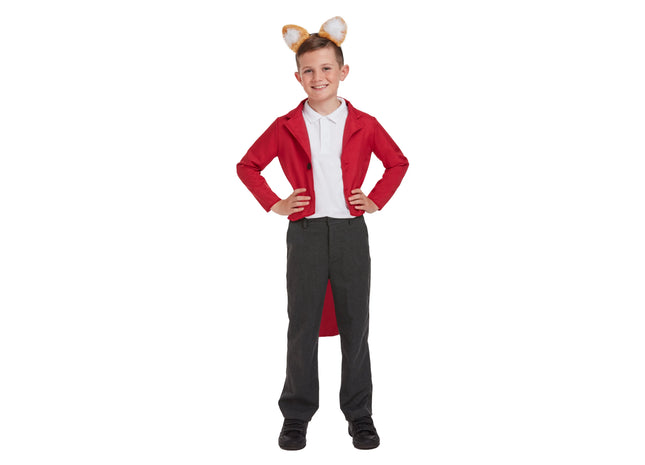 Kinder Fuchskostüm Mittelgroß Für 7-9 Jahre - Plüsch Fuchs Verkleidung Jungen Mädchen TK Gruppe® Grosshandel 