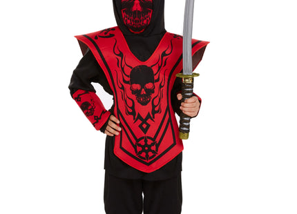 Kinder Ninja Kostüm Grün, Größe 10-12 Jahre - Karnevalsverkleidung TK Gruppe® Grosshandel 