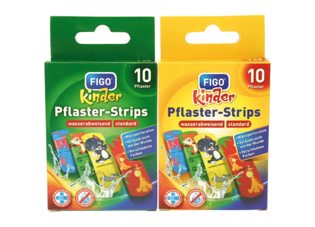 Kinder Wundpflaster mit Zoo-Motiven, 10 Streifen – Spaßig & Schützend TK Gruppe® Grosshandel 