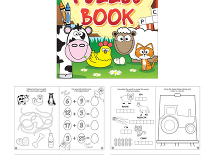 Kinderbuch Spaß Auf Dem Bauernhof Mit Puzzle, 10,5 x 14,5 cm, 16 Seiten, Lernspielzeug für Kleinkinder TK Gruppe® Grosshandel 