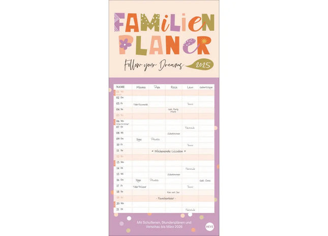 Kinderkalender & Design-Familienplaner - Kreative Organisation für Familien TK Gruppe® Grosshandel 