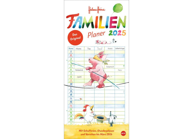 Kinderkalender & Heine Familienplaner - Kreative Organisation für Familien TK Gruppe® Grosshandel 