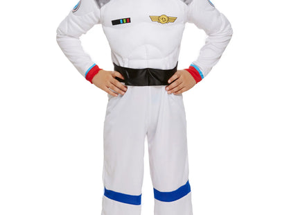 Kinderkostüm Astronaut Raumfahrer Jungen Outfit, Mittlere Größe 7-9 Jahre, Weltraum-Themenparty TK Gruppe® Grosshandel 