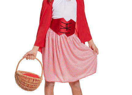 Kinderkostüm Mädchen mit roter Kappe, klein, 4-6 Jahre TK Gruppe® Grosshandel 