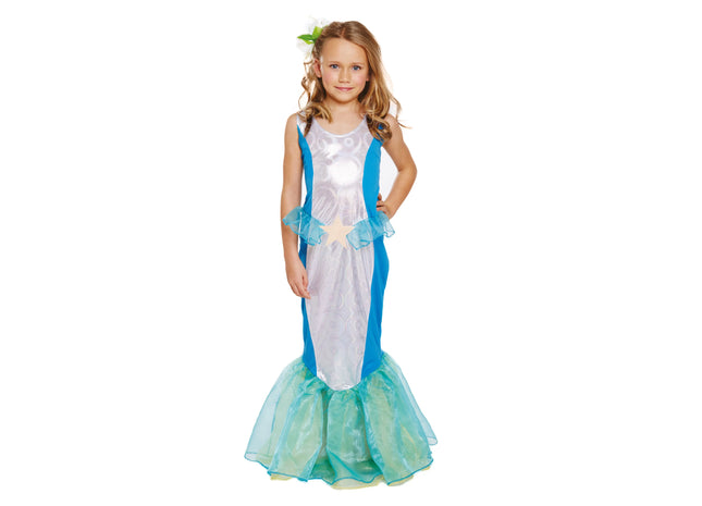 Kinderkostüm Meerjungfrau, Mädchen Verkleidung, Märchen Outfit, Größe 4-6 Jahre TK Gruppe® Grosshandel 