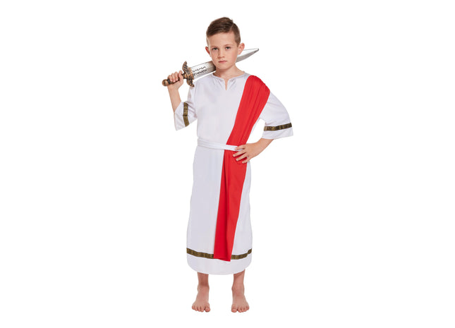 Kinderkostüm Römischer Kaiser, Mittel 7-9 Jahre, Historisches Verkleidungs-Outfit TK Gruppe® Grosshandel 