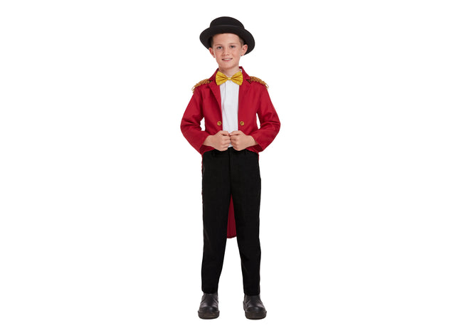 Kinderkostüm Schausteller, Größe 4-6 Jahre, Zirkusdirektor Verkleidung Für Karneval Und Fasching TK Gruppe® Grosshandel 