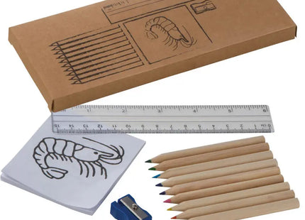 Kinderzeichenset Little Picasso - Braun - Kreatives Mal- und Zeichenset für Kinder TK Gruppe® Grosshandel 
