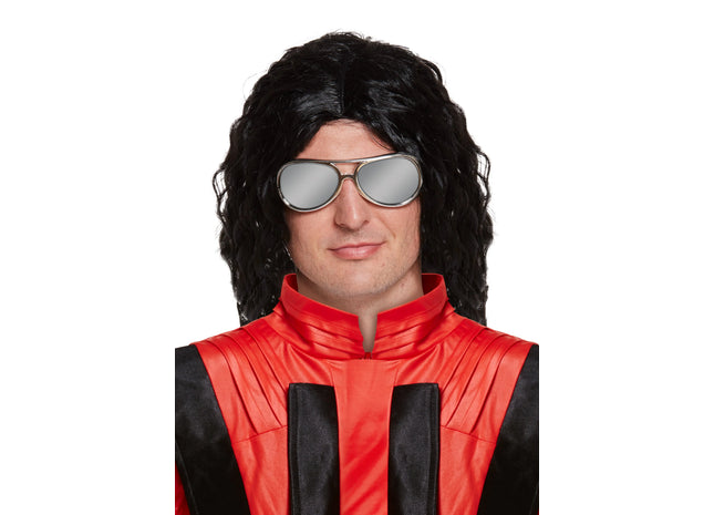 King Of Pop Perücke für Männer, 135G – Hochwertiges Kostümzubehör TK Gruppe® Grosshandel 