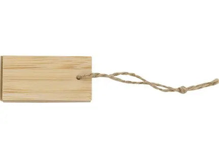 Kingston Bambus-Notizhülle mit Haftnotizen - Natürlich Braun - Umweltfreundlich & Stilvoll TK Gruppe® Grosshandel 