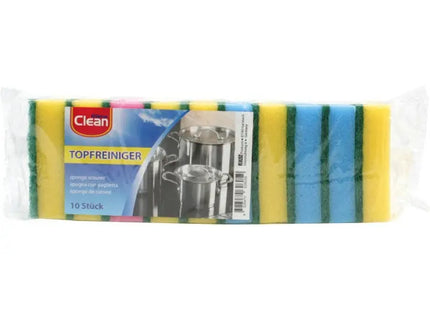 Kitchen Cleaning Sponges 10-Pack, 80x55x23mm TK Gruppe® Grosshandel 