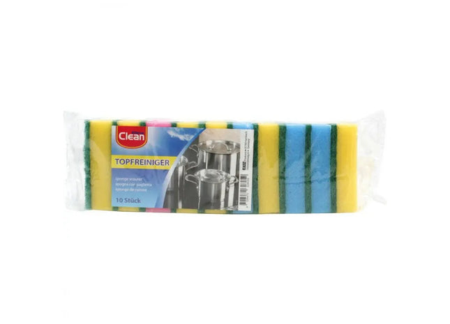 Kitchen Cleaning Sponges 10-Pack, 80x55x23mm TK Gruppe® Grosshandel 