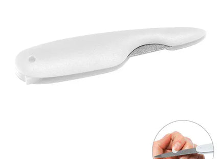 Klappbare Nagelfeile in Weiß – Kompakt und Praktisch für Unterwegs TK Gruppe® Grosshandel 