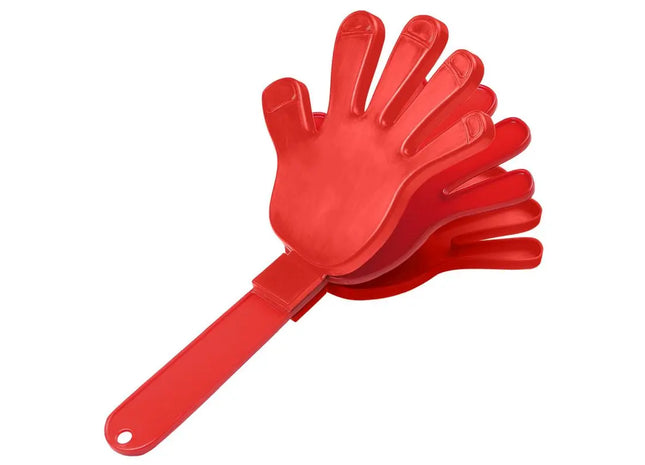 Klapper Hand in Standard-Rot – Lautstarker Fanartikel für Events TK Gruppe® Grosshandel 