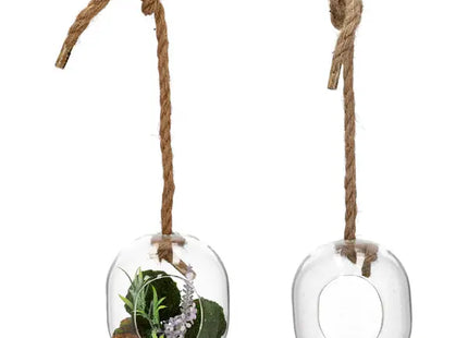 Klare Glaskugel zum Aufhängen, 11,5x13 cm TK Gruppe® Grosshandel 