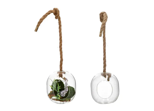 Klare Glaskugel zum Aufhängen, 11,5x13 cm TK Gruppe® Grosshandel 