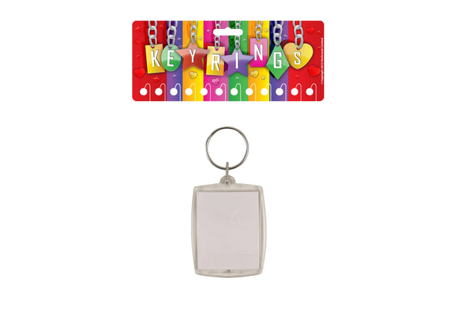 Klarer Fotohalter, 3,5 x 4,5 cm – Transparente Bilder zum Schreiben und Dekorieren TK Gruppe® Grosshandel 