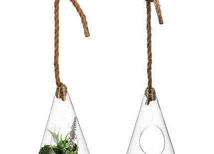 Klarer Glaskegel zum Aufhängen, 13x20 cm TK Gruppe® Grosshandel 