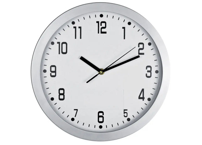 Klassische Wanduhr in Reinweiß - Zeitloses Design für jedes Interieur TK Gruppe® Grosshandel 