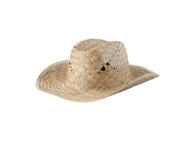 Klassischer Bull Strohhut - Beigefarbener Hut für Damen und Herren - Sommermode Accessoire TK Gruppe® Grosshandel 