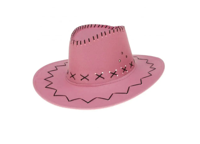 Klassischer Cowboyhut in Rosa TK Gruppe® Grosshandel 