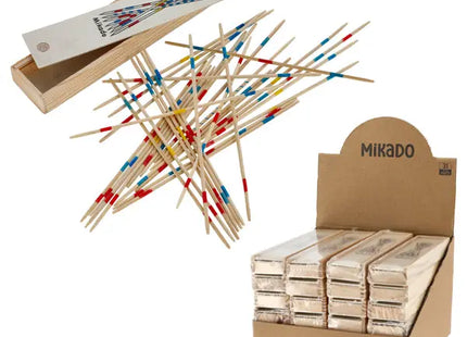 Klassisches Mikado-Spiel, Stäbchen ca. 19 cm – Spaß für jede Altersgruppe TK Gruppe® Grosshandel 