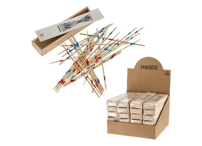 Klassisches Mikado-Spiel, Stäbchen ca. 19 cm – Spaß für jede Altersgruppe TK Gruppe® Grosshandel 