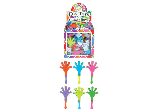 Klatschhände, 9 cm, 6 verschiedene Farben TK Gruppe® Grosshandel 